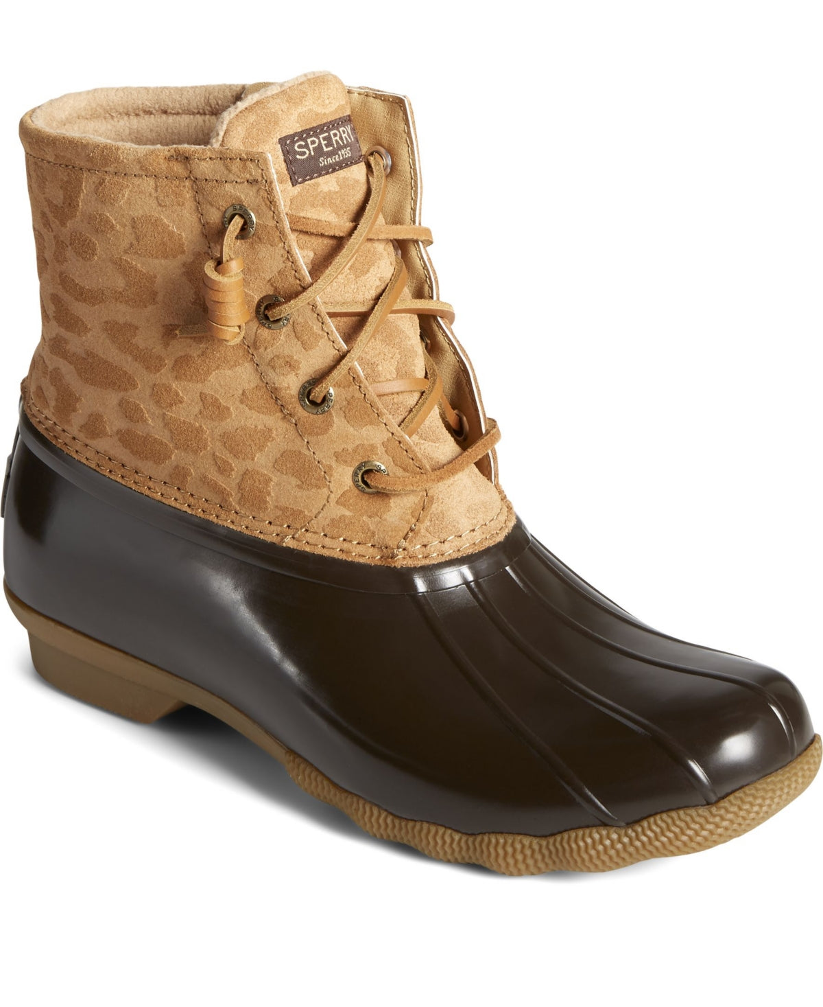Botas Sperry Saltwater Duck Femininas Marrom Tamanho 7,5 M