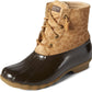 Botas femininas Sperry Saltwater Duck, marrom, tamanho 9 M