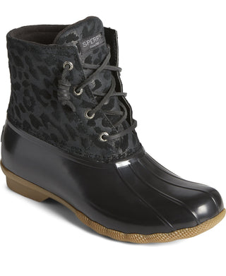 Sperry Women's Saltwater Duck Booties Black Size 7 M