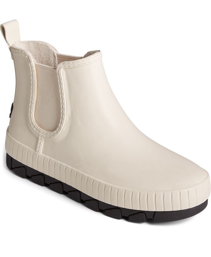 Bota de chuva Chelsea Torrent feminina Sperry, branca, tamanho 7,5 M