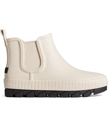 Bota de chuva Chelsea Torrent feminina Sperry, branca, tamanho 7,5 M
