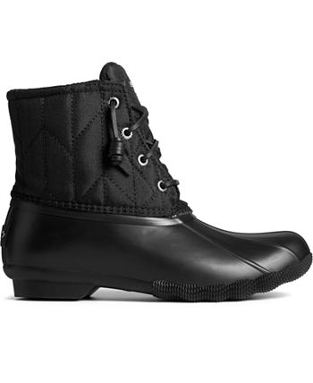 Botas Sperry Saltwater Seacycled Femininas Pretas Tamanho 8,5 M