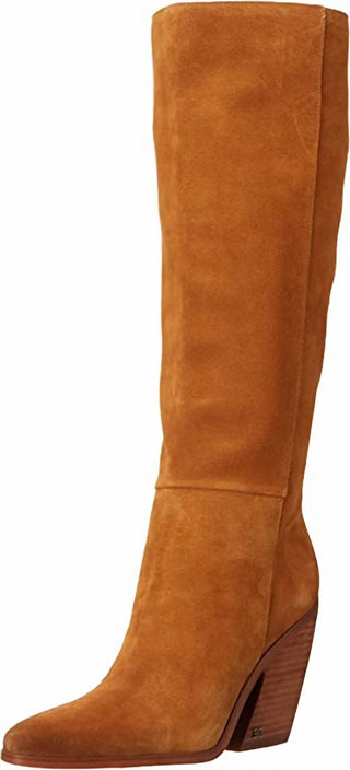 Sam Edelman - Botas femininas Annabel com salto bloco e bico fino