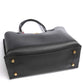 Coach Bolsa Tote Feminina de Couro Polido Pebble Willow Preta Tamanho Regular