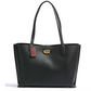 Coach Bolsa Tote Feminina de Couro Polido Pebble Willow Preta Tamanho Regular