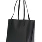 Coach Bolsa Tote Feminina de Couro Polido Pebble Willow Preta Tamanho Regular