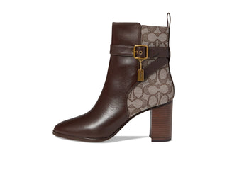 Coach Women's Olivia Jacquard Bootie Brown Size 7.5 B