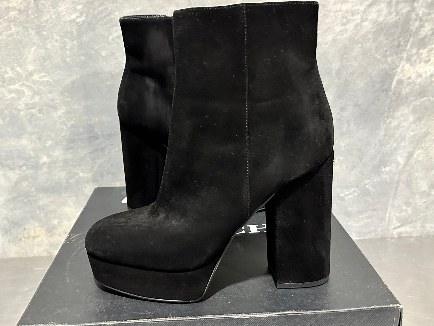 Bota Coach Iona Suede Feminina Preta Tamanho 7,5 B