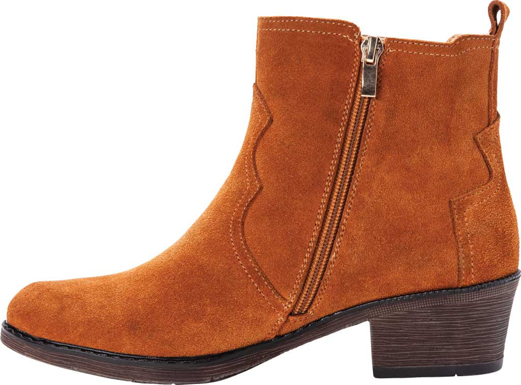 Botas femininas Propet Reese, marrom, tamanho 8