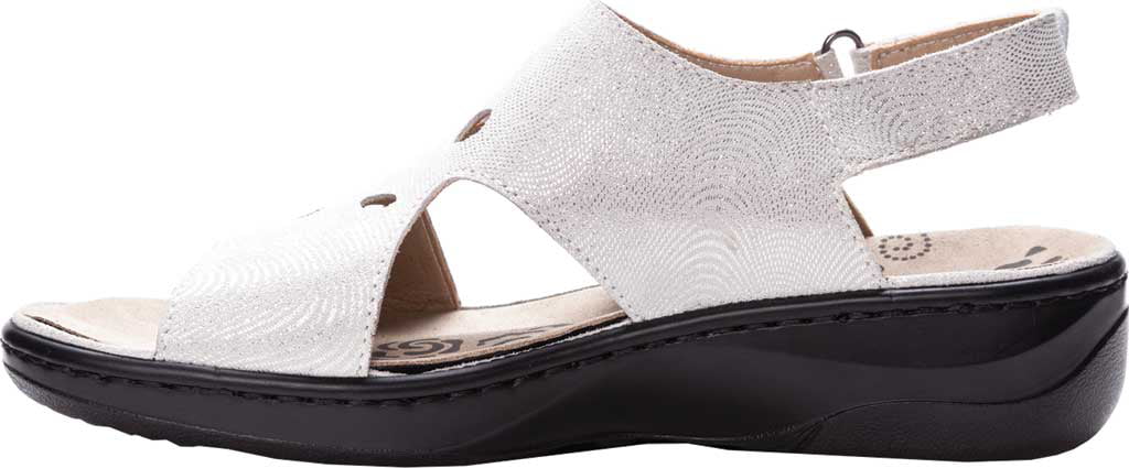 Sandálias femininas Propet Gabbie Open Toe Cinza Tamanho 9