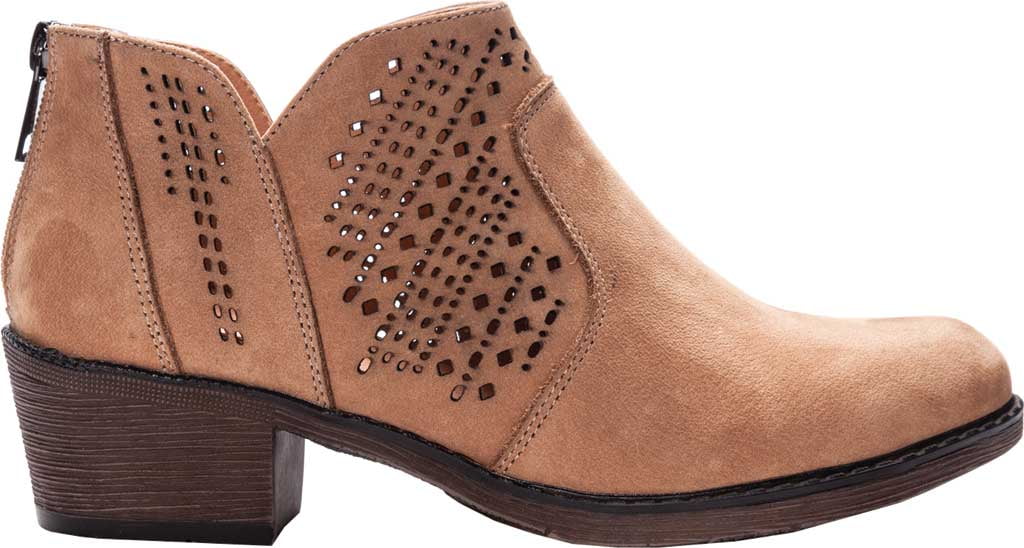 Botas femininas Propet Remy Ankle Booties marrom tamanho 7,5XW