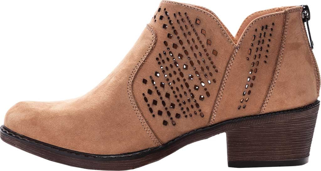 Botas femininas Propet Remy Ankle Booties marrom tamanho 7,5XW