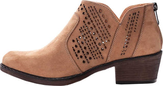 Botas femininas Propet Remy Ankle Booties marrom tamanho 7,5XW