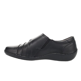 Sapatos casuais femininos Propet Calliope, pretos, tamanho 6,5