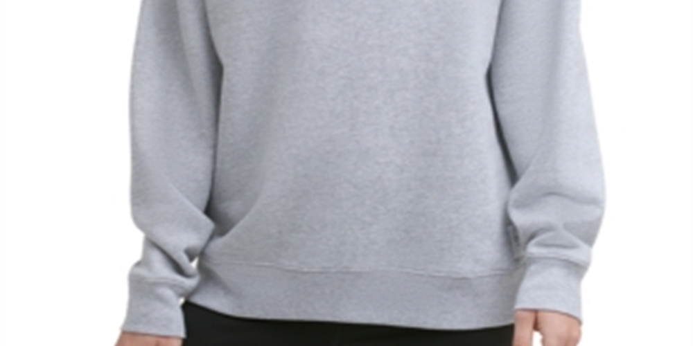 Calvin Klein Moletom Feminino Fleece Cinza Tamanho X-G