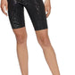 Calvin Klein Shorts de Ciclismo Feminino Performance Estampado Preto Tamanho P
