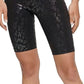 Calvin Klein Shorts de Ciclismo Feminino Performance Estampado Preto Tamanho P