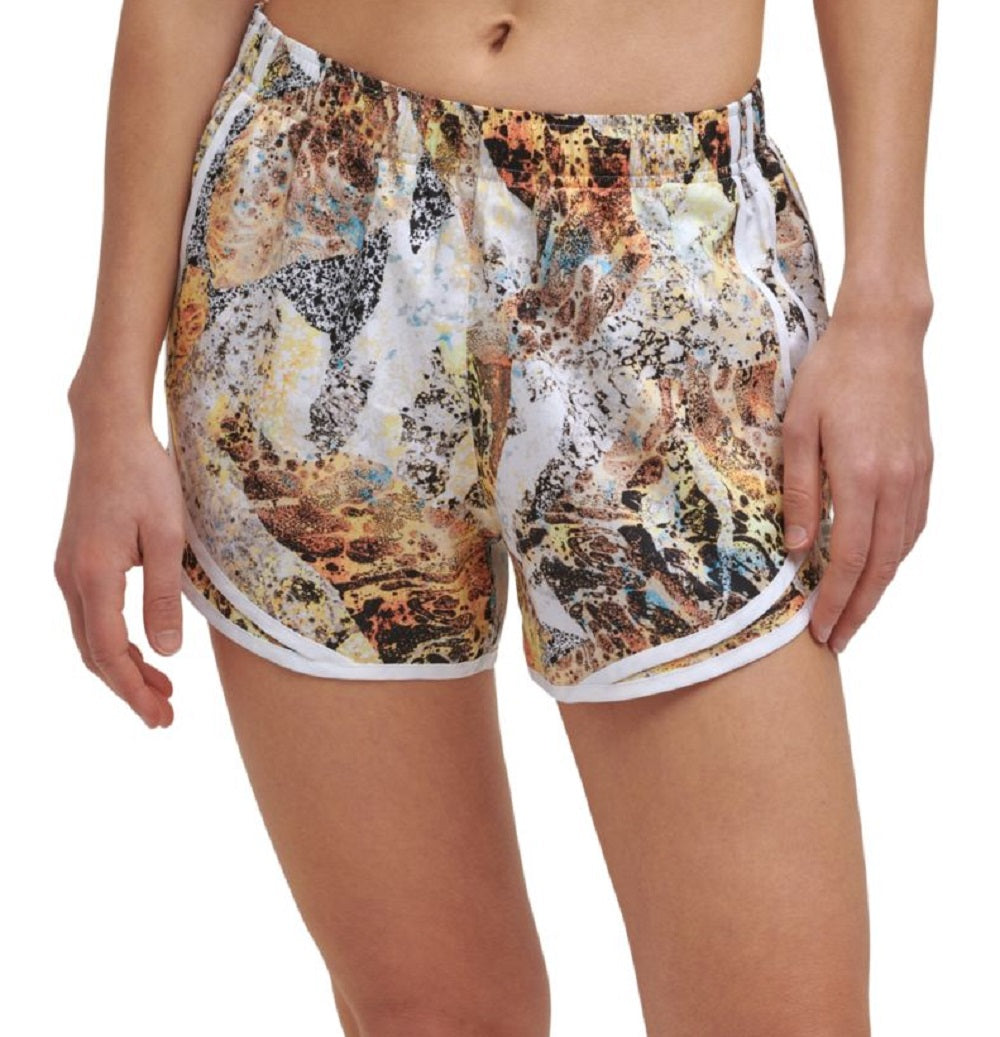 Calvin Klein Shorts Estampado Feminino Amarelo Tamanho Grande
