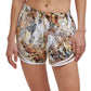 Calvin Klein Shorts Feminino Estampado Performance Amarelo Tamanho Médio