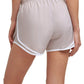 Calvin Klein Shorts Perfurado Feminino Marrom Tamanho Grande