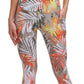 Calça legging feminina Calvin Klein Performance com estampa de cintura alta, marrom, tamanho médio