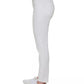 Calça skinny feminina Calvin Klein com bolsos elásticos, branca, tamanho 6