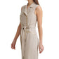 Vestido curto Calvin Klein feminino, marrom, tamanho 14