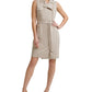 Vestido curto Calvin Klein feminino, marrom, tamanho 14