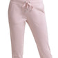 Calça de moletom feminina Calvin Klein com forro de lã, rosa, tamanho médio