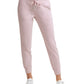 Calça de moletom feminina Calvin Klein com forro de lã, rosa, tamanho médio