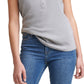 Calvin Klein Boné Feminino Henley Cinza Tamanho XS