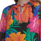Blusa Calvin Klein Feminina Estampada com Amarração no Pescoço, Preta, Tamanho Grande