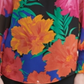 Blusa Calvin Klein Feminina Estampada com Amarração no Pescoço, Preta, Tamanho Grande