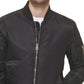 Jaqueta bomber masculina Calvin Klein Classic Ma 1 Nylon preta tamanho grande
