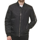 Jaqueta bomber masculina Calvin Klein Classic Ma 1 Nylon preta tamanho grande