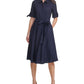 Calvin Klein Vestido Midi Feminino Azul Tamanho 10