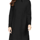 Vestido tubinho Calvin Klein feminino com decote em arco, preto, tamanho 16