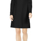 Vestido tubinho Calvin Klein feminino com decote em arco, preto, tamanho 16