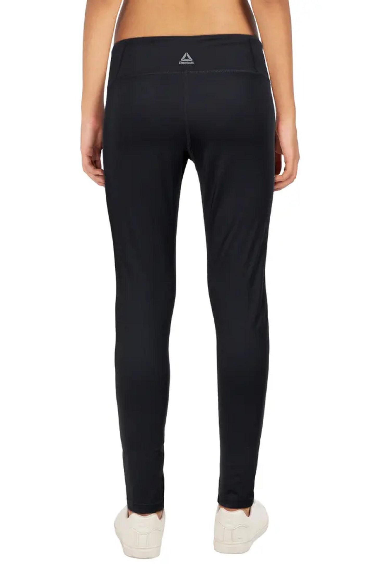 Calça legging feminina Calvin Klein Performance com logo nas costas e cintura alta, preta, tamanho pequeno