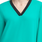 Blusa Calvin Klein Feminina Gola V Lisa Verde Tamanho Médio