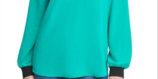 Blusa Calvin Klein Feminina Gola V Lisa Verde Tamanho Médio