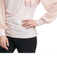 Blusa Calvin Klein com amarração lateral rosa tamanho P