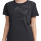 Camiseta Calvin Klein Floral Embelezada Preta Tamanho GG