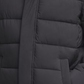 Jaqueta masculina Calvin Klein com capuz longo, preta, tamanho P