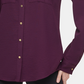 Blusa Calvin Klein Feminina Texturizada Roll Tab Roxa Tamanho Médio