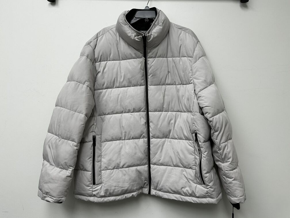 Calvin Klein Puffer Masculino Com Conjunto Babador Detalhe Branco Tamanho XX-G