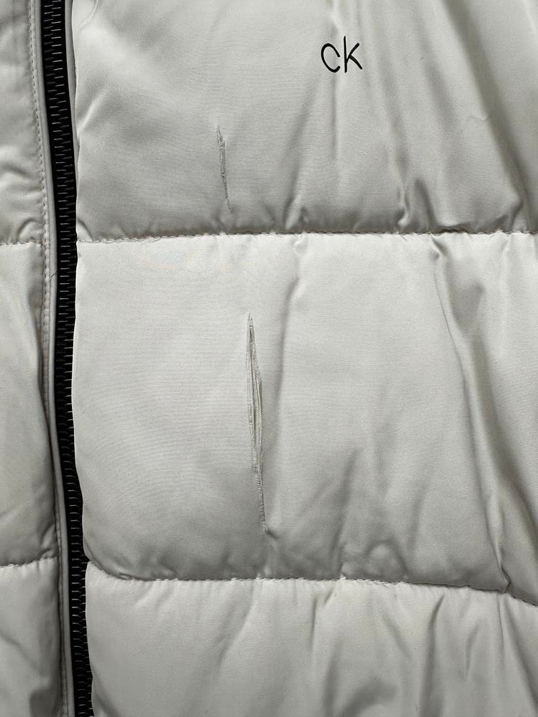 Calvin Klein Puffer Masculino Com Conjunto Babador Detalhe Branco Tamanho XX-G