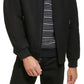 Jaqueta bomber de lã masculina Calvin Klein com acabamento em malha, preta, tamanho XX-G
