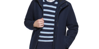 Calvin Klein Men's Classic Wool Overcoat Black Size S