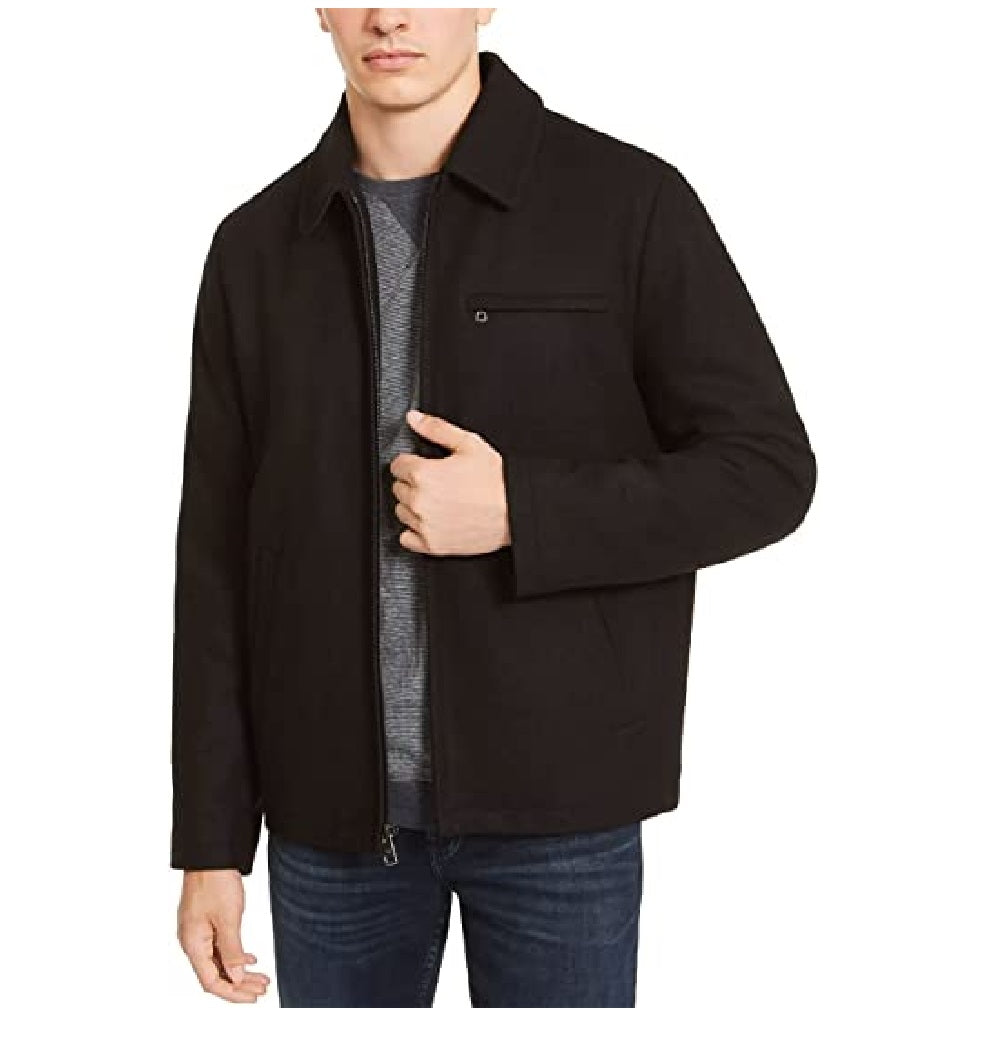 Jaqueta Calvin Klein Masculina de Lã Hipster Preta Tamanho P